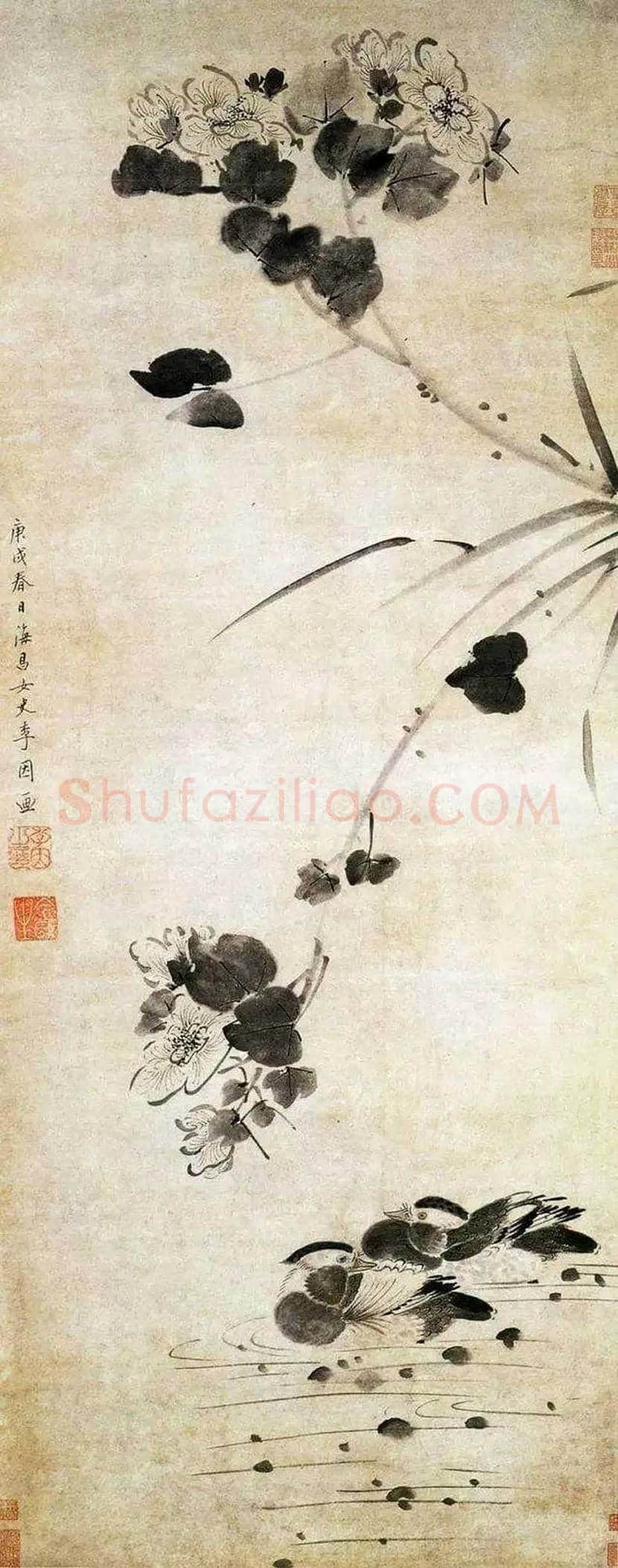 李因作品欣赏 | 书画资料