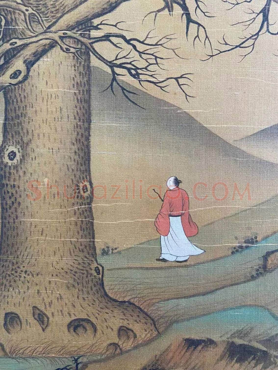 有序流传 朱痕累累——黄公望《枯木高逸图》 | 国画赏析