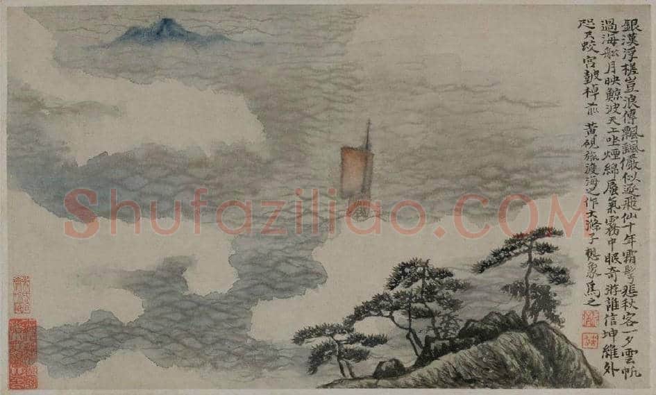 石涛神品《石涛上人山水册》欣赏 | 书画百科