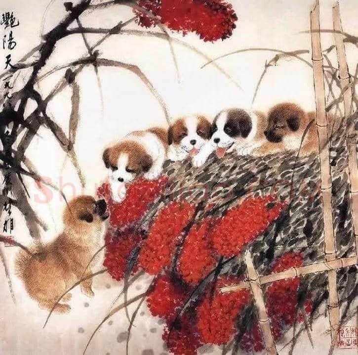 方楚雄工笔动物欣赏,很有乡土气息 | 书画资料