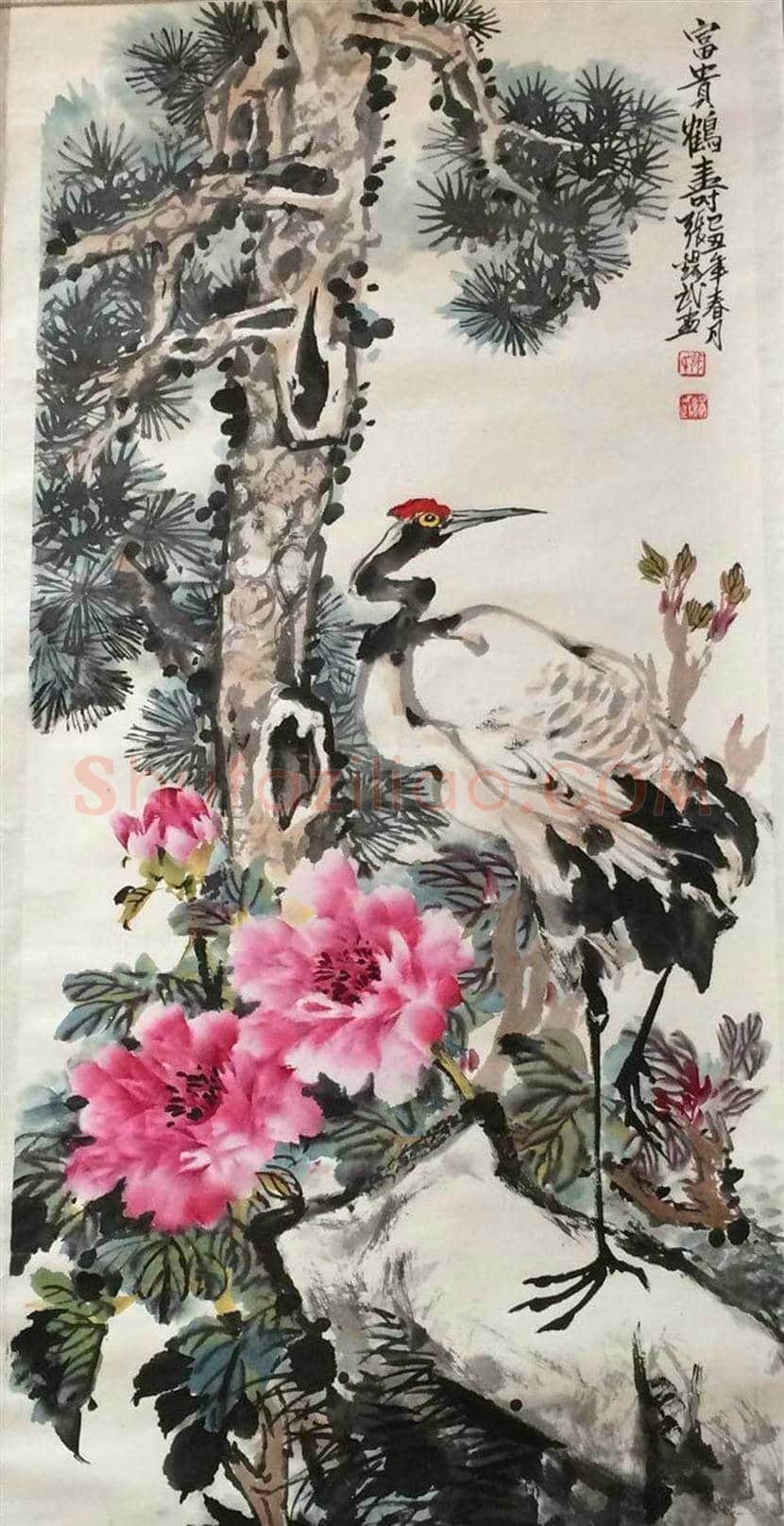 张锡武牡丹作品欣赏 | 书画资料