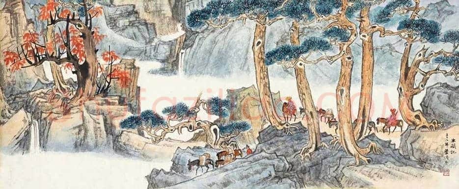 叶浅予山水画作品欣赏 | 书画百科