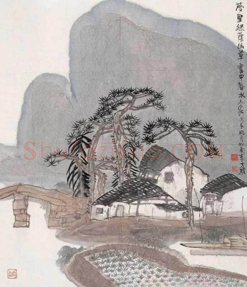 方骏山水画作品欣赏 | 书画常识