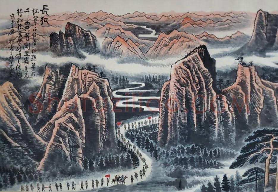 永恒的经典—李可染史诗级巨制《长征》 | 国画作品