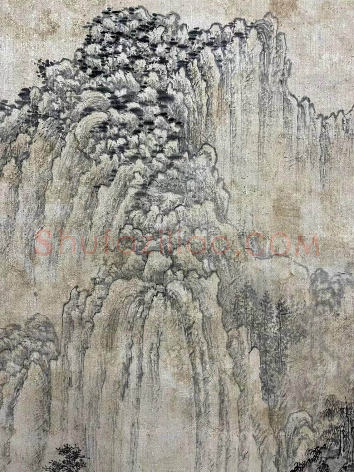 张大千巨制《晚山看云图》，镇馆之宝 | 国画鉴赏