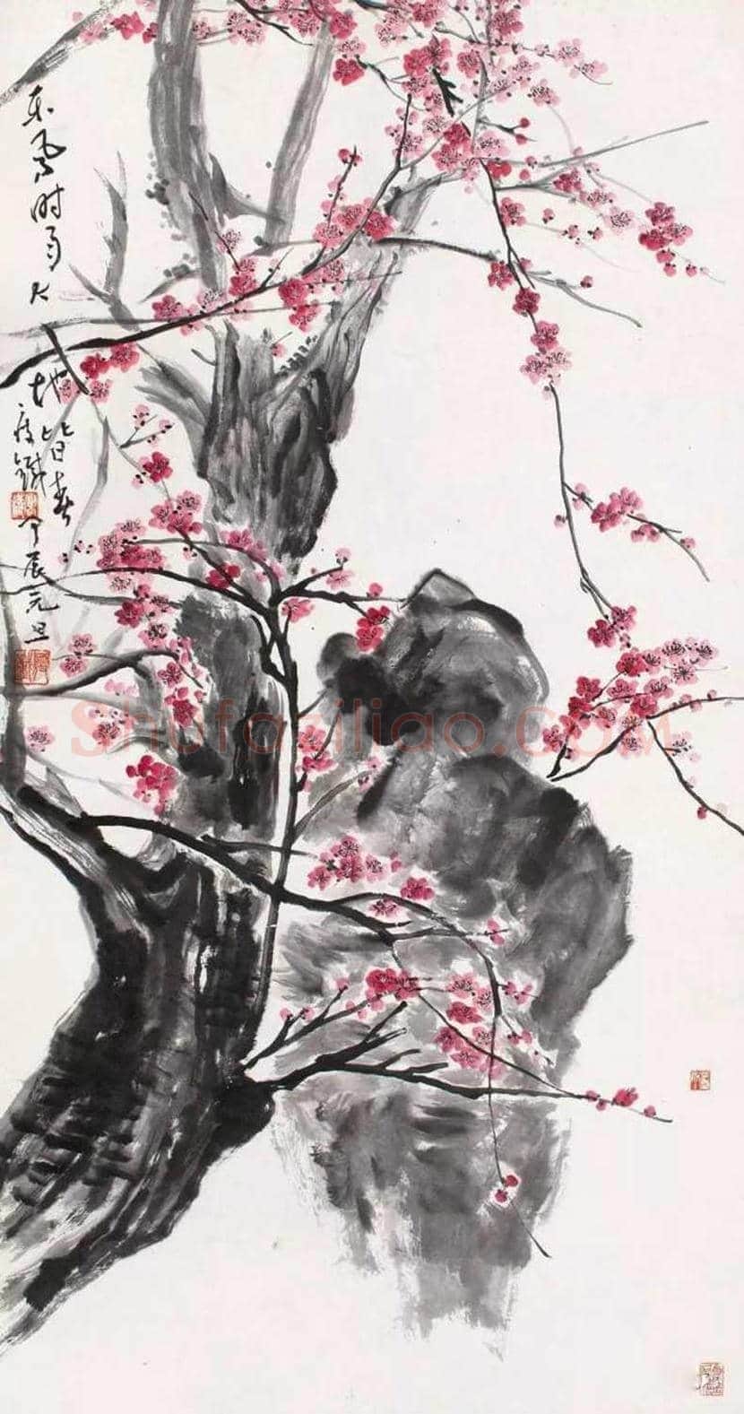 钱瘦铁梅花作品欣赏 | 书画百科