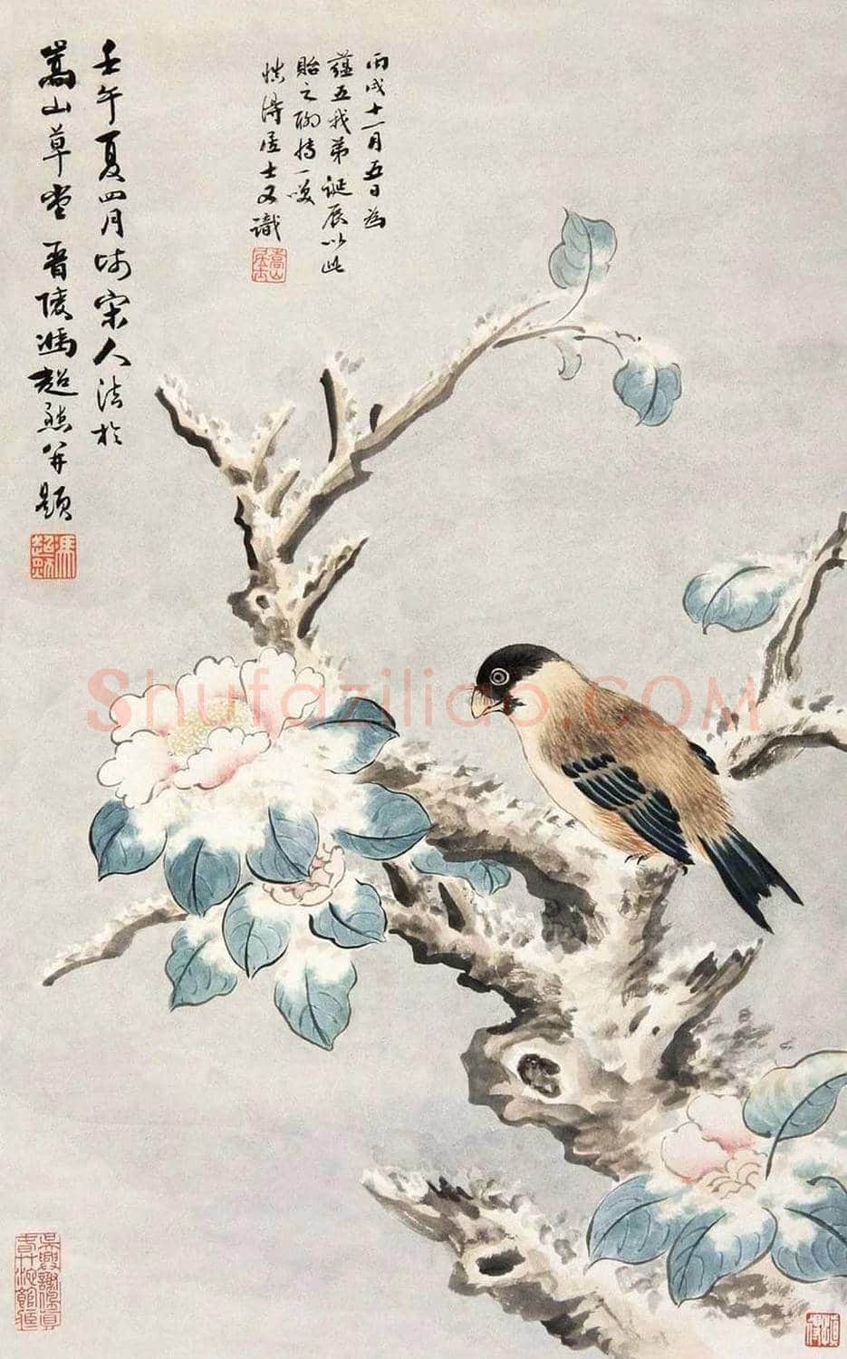 冯超然花鸟作品欣赏 | 书画科普