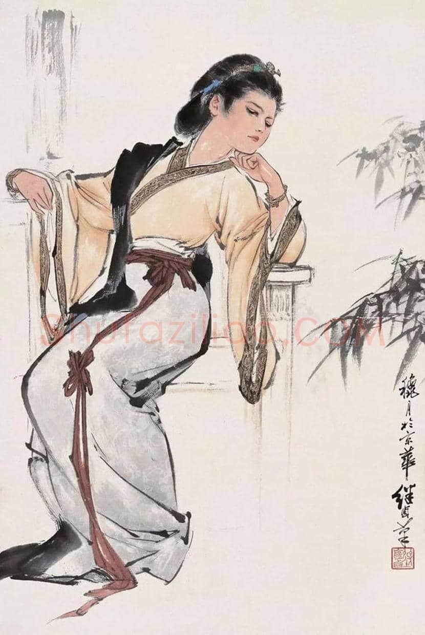 刘继卣先生笔下美女画欣赏 | 书画百科