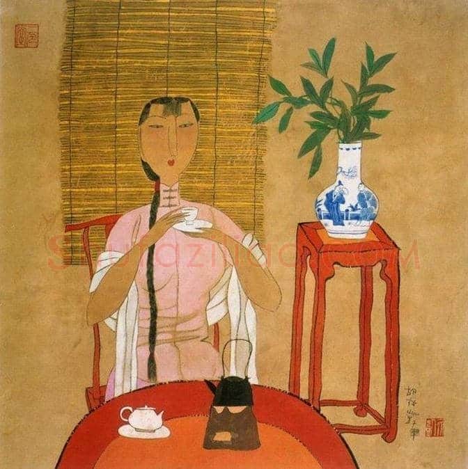 胡永凯中国风味女性人物国画欣赏 | 书画资料