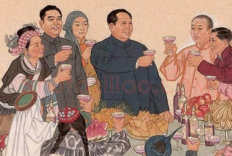 叶浅予《中华民族大团结》工笔重彩人物画赏析 | 书画讲解