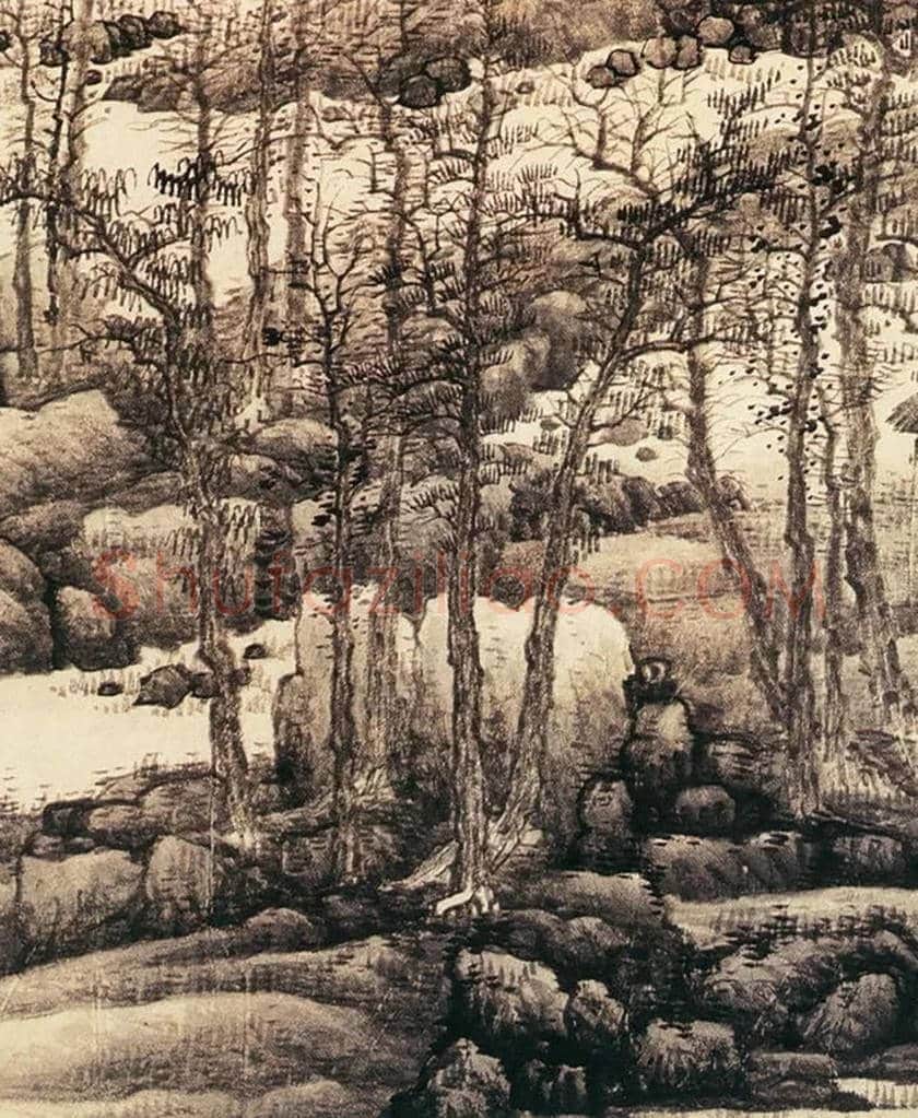 龚贤《木叶丹黄图》欣赏 | 书画文摘