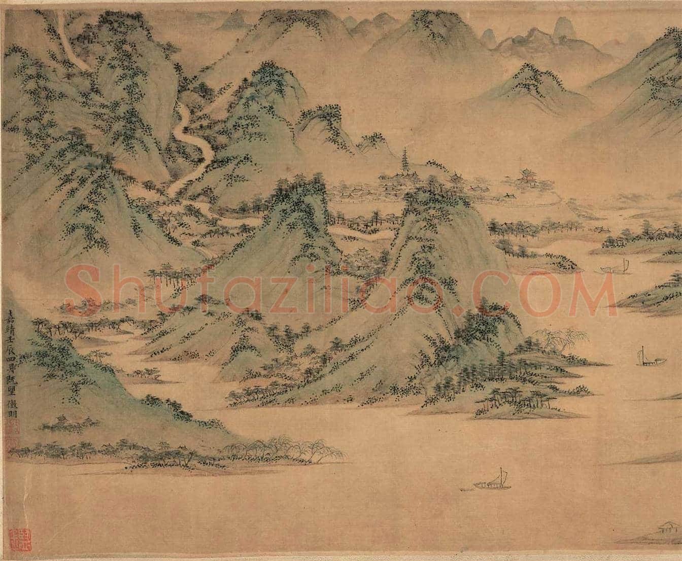 文征明《吴中胜概图》图赏 | 传世国画赏析