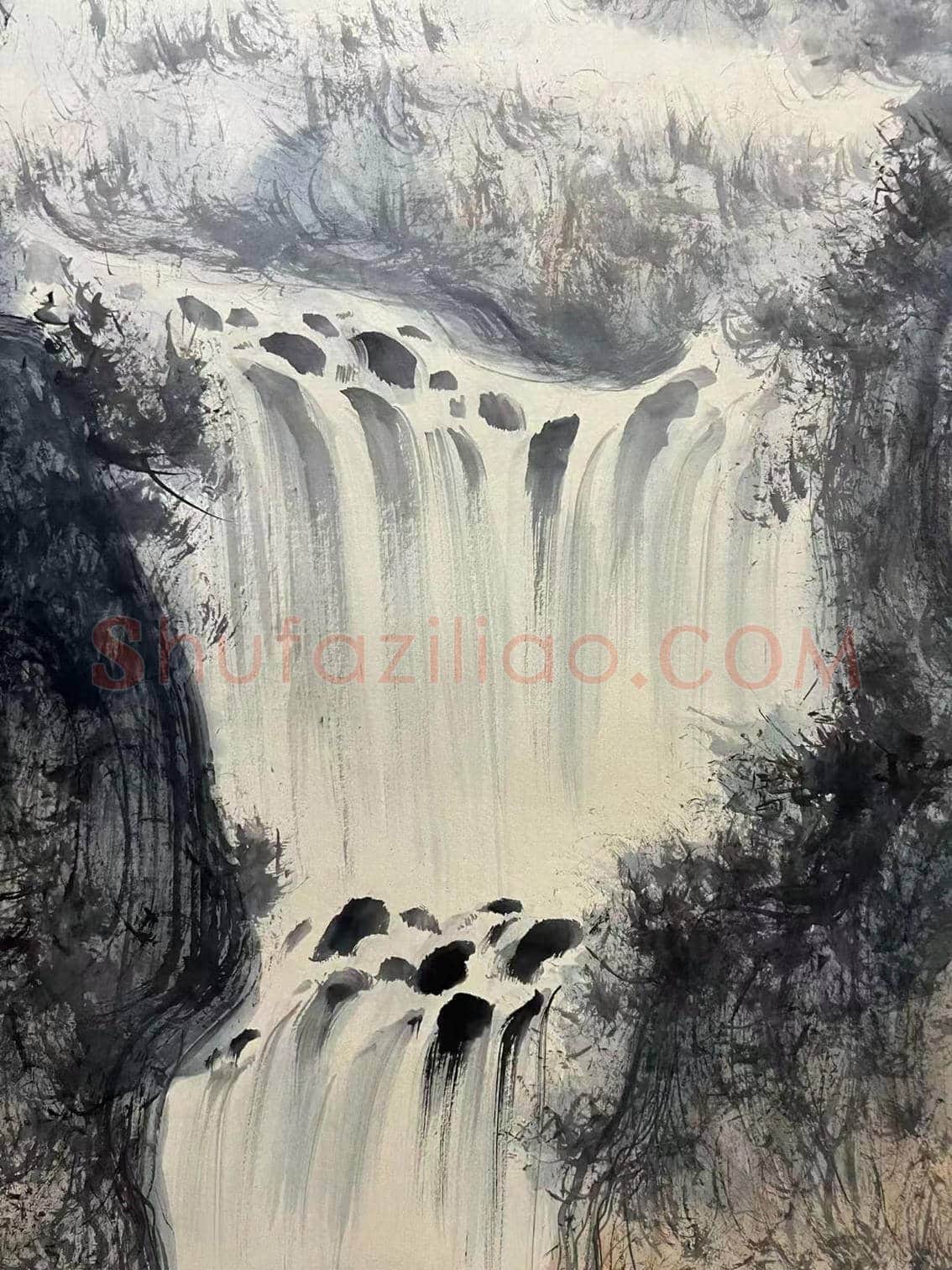 ‌登峰造极——傅抱石钜制《山高水长》 | 国画鉴赏