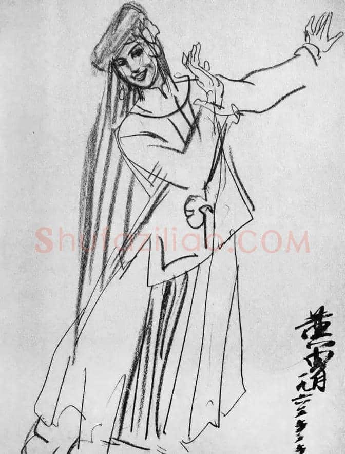 欣赏黄胄速写手稿100张！ | 书画学堂