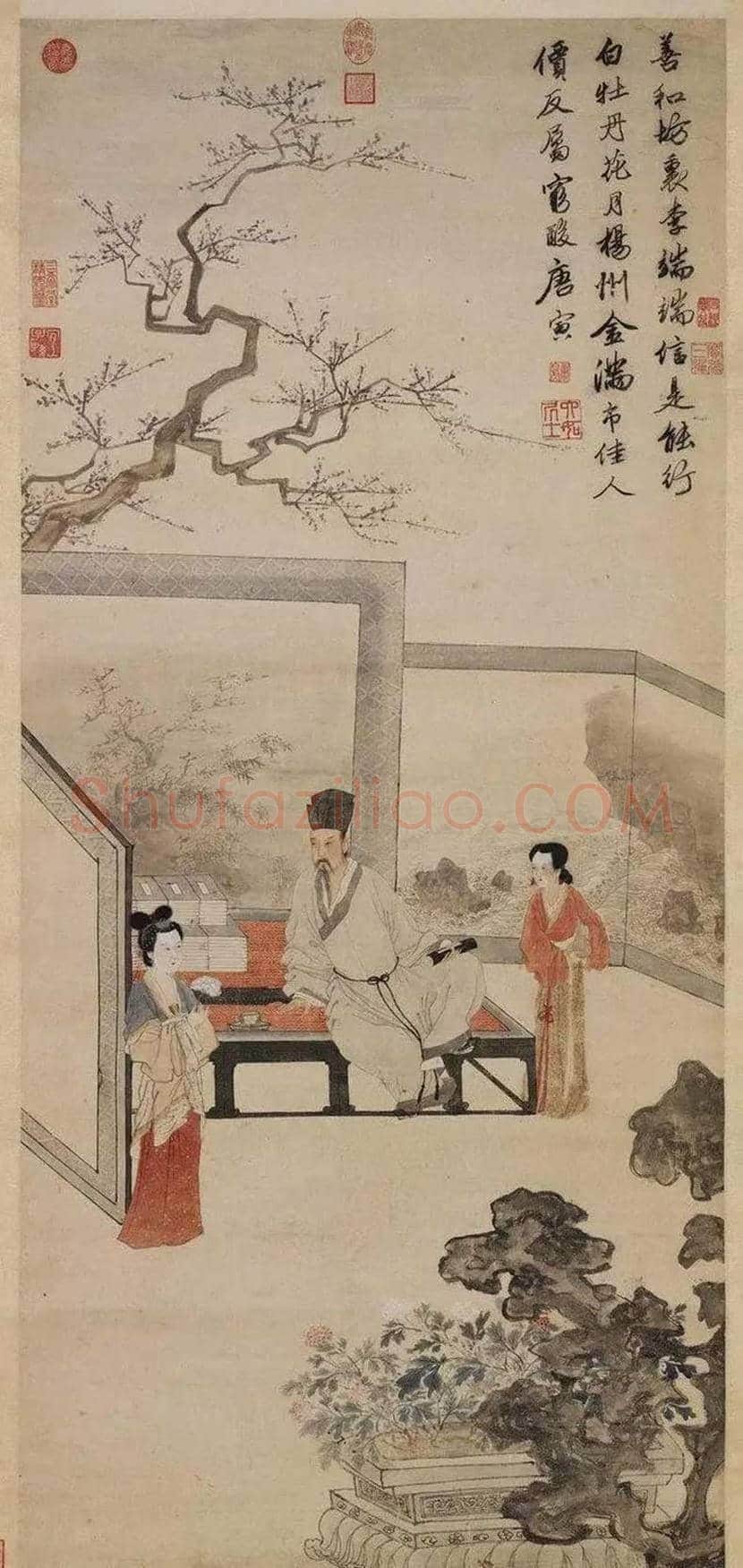 唐伯虎名作欣赏 | 书画文摘