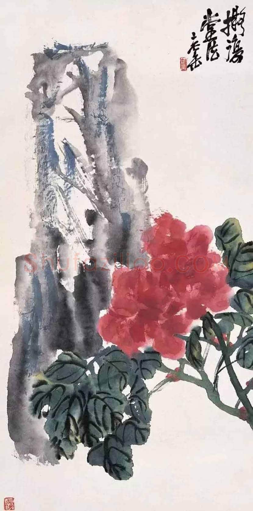 吴昌硕善画牡丹，公推为清末以来第一人 | 书画常识