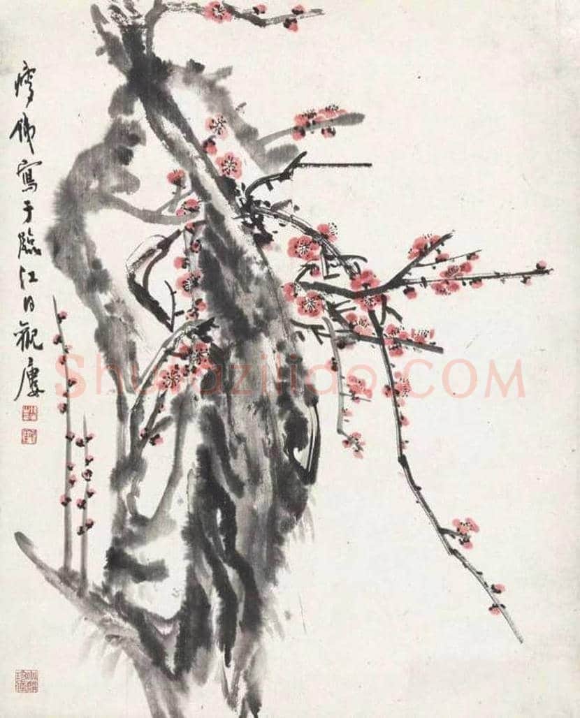 钱瘦铁梅花作品欣赏 | 书画百科