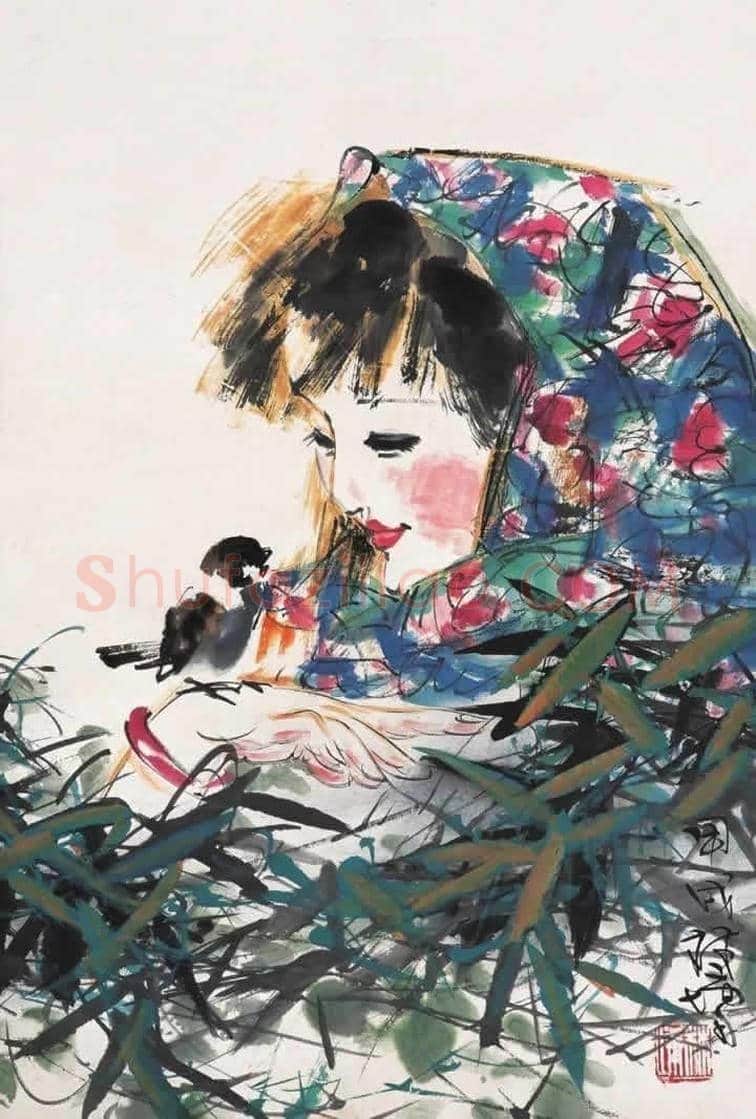 林墉精品水墨人物作品欣赏 | 书画讲解