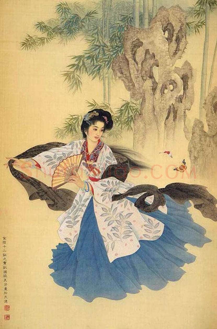赵国经、王美芳工笔人物《金陵十二钗》欣赏 | 书画科普