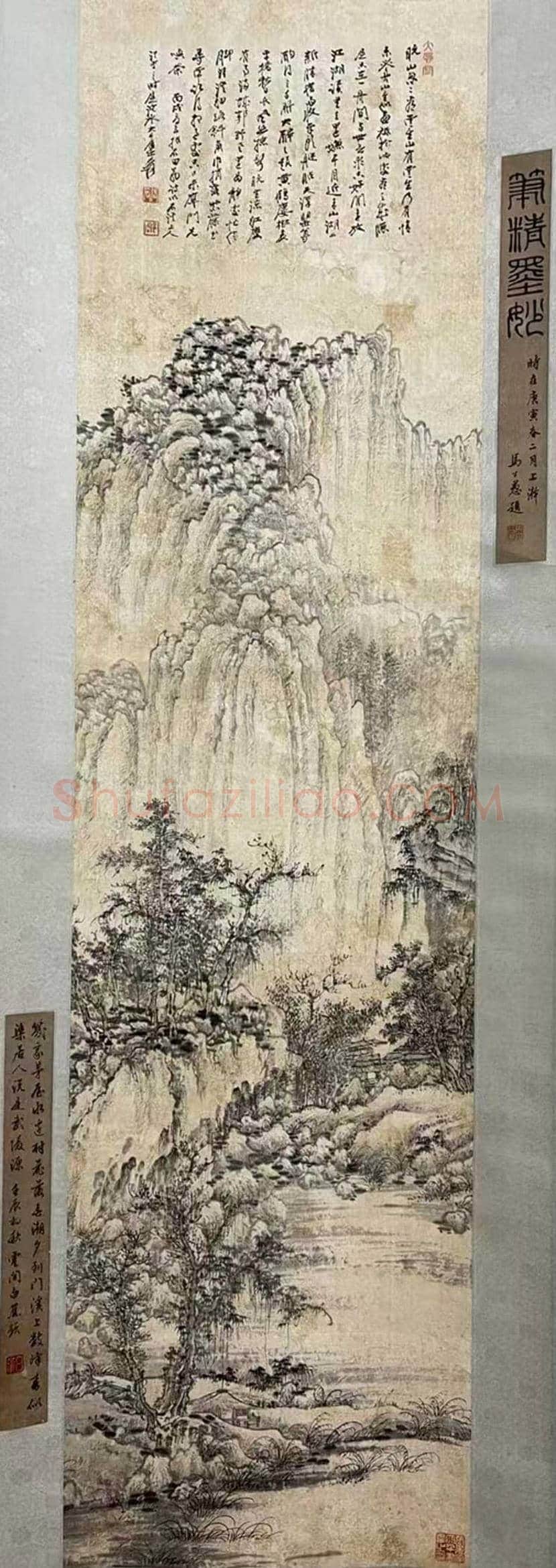 张大千巨制《晚山看云图》，镇馆之宝 | 国画鉴赏