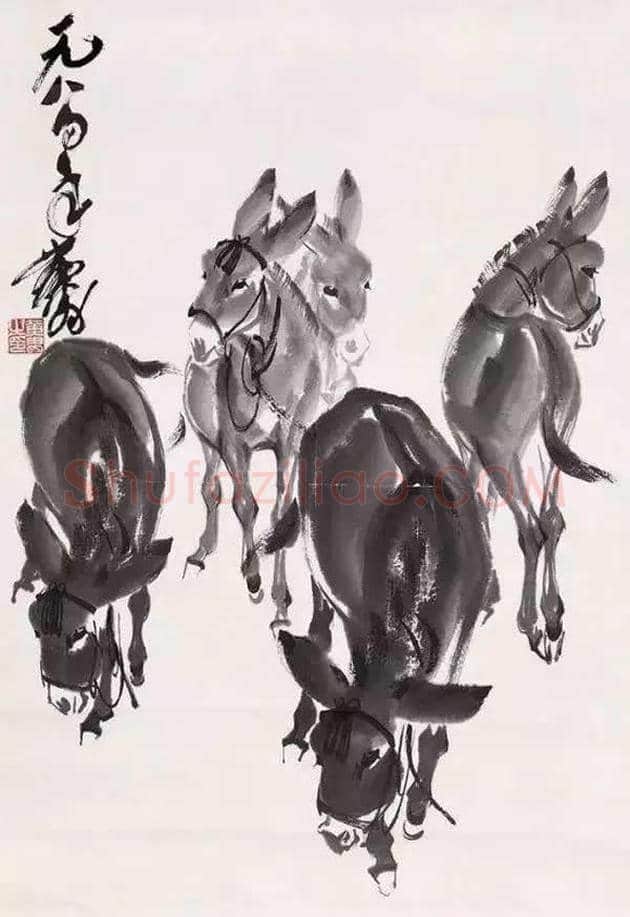 黄胄不但擅长画驴，也擅画狗 | 书画资料