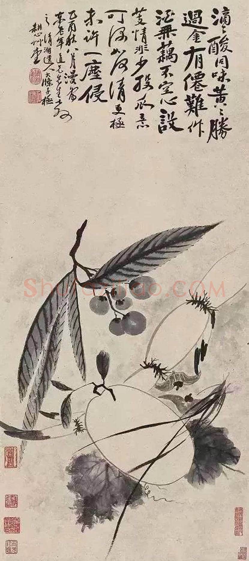 大师笔下的莲藕,味道各不同! | 书画科普