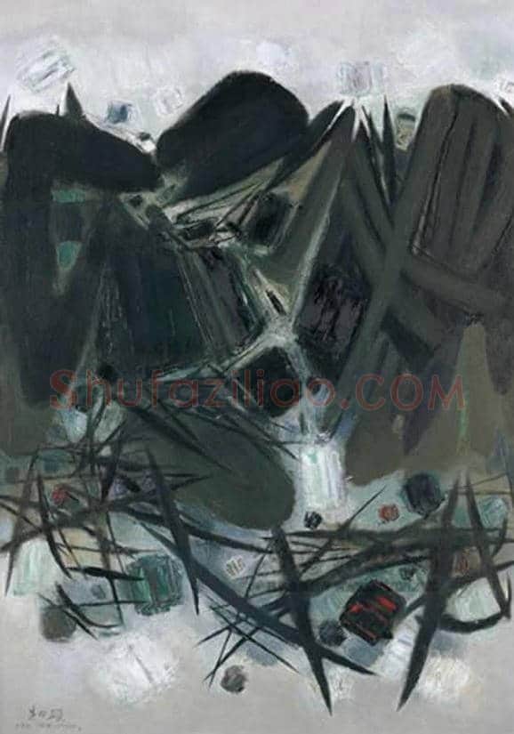 朱德群(1951-2004期间)作品欣赏 | 书画百科