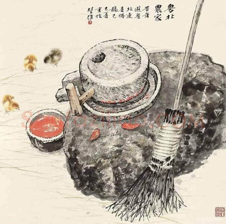 方楚雄工笔动物欣赏,很有乡土气息 | 书画资料