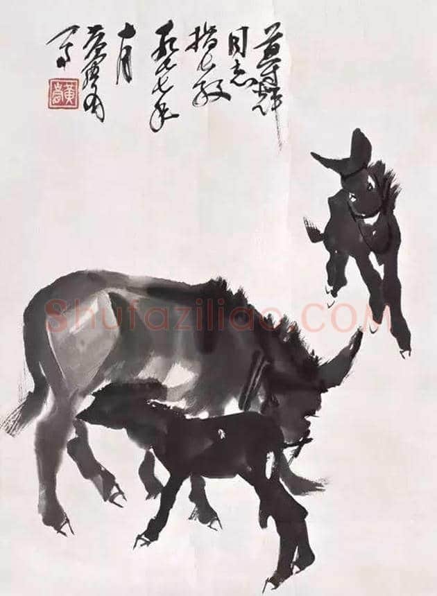 黄胄不但擅长画驴，也擅画狗 | 书画资料