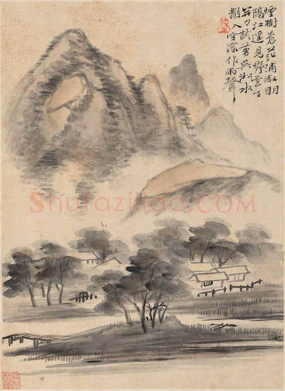 华嵒 《山水十二开》图赏 | 传世国画作品