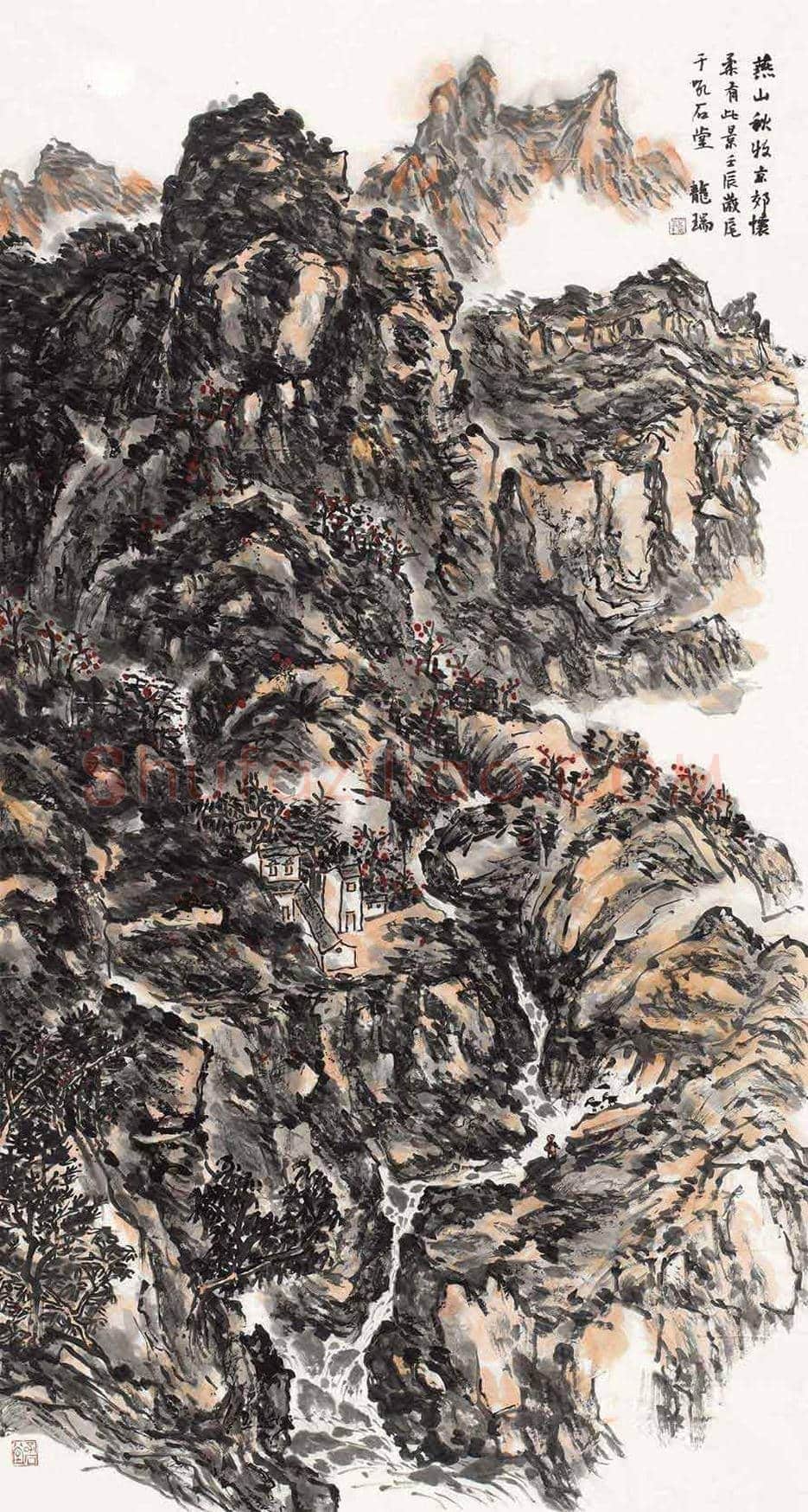 龙瑞山水画拍卖价格,多少钱一平尺? | 书画学堂
