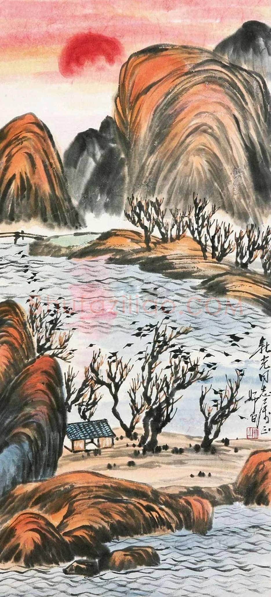娄师白山水画欣赏 | 书画文摘
