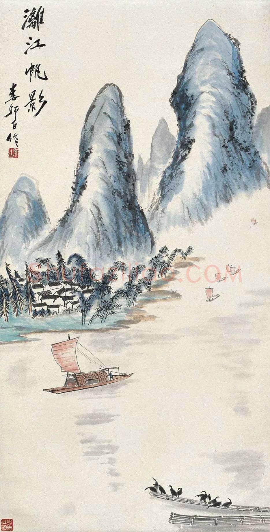 娄师白山水画欣赏 | 书画文摘