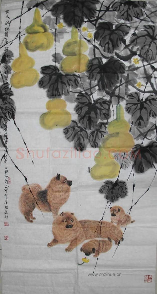 方楚雄工笔动物欣赏,很有乡土气息 | 书画资料