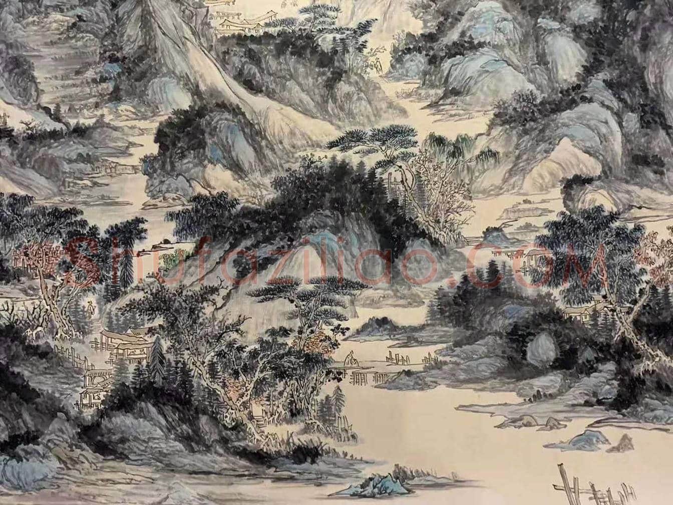 黄宾虹作品《忆写巴蜀之游》,丈六恢弘巨制! | 国画赏析