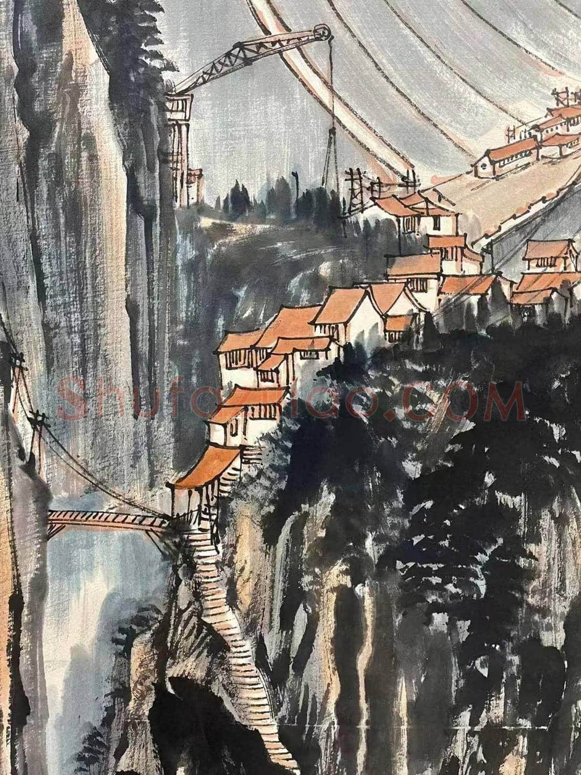 宋文治巨幅《新安江上》,时代经典再现! | 国画赏析