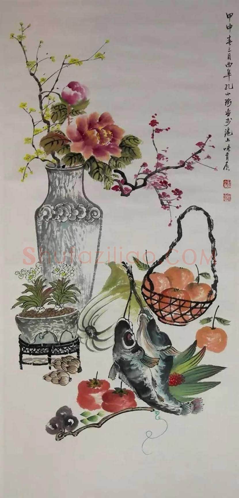 孔小瑜博古画欣赏 | 书画百科