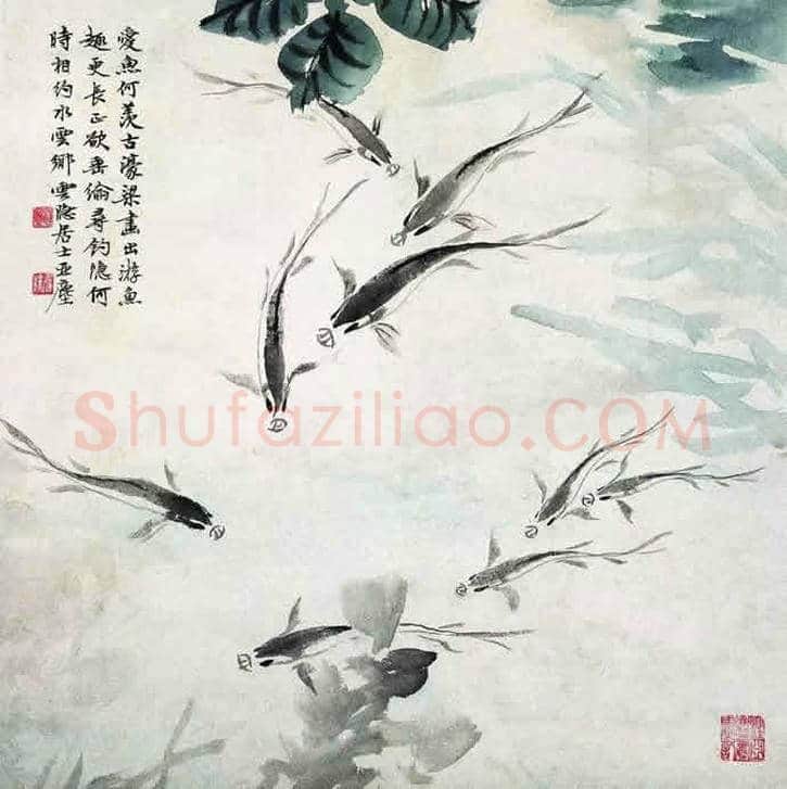 被市场低估的天才画家汪亚尘先生：金鱼作品欣赏 | 书画讲解