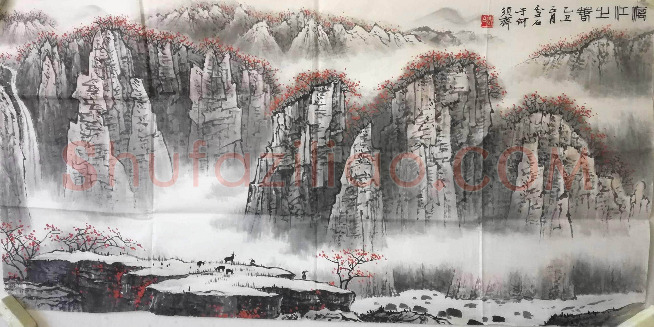 白雪石山水画《漓江之春》 | 国画赏析