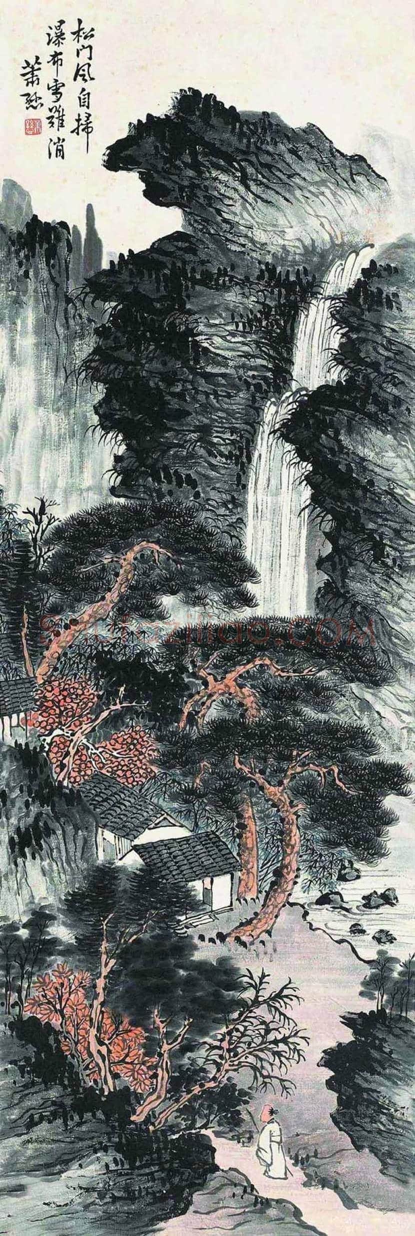 萧谦中山水画欣赏 | 书画学堂