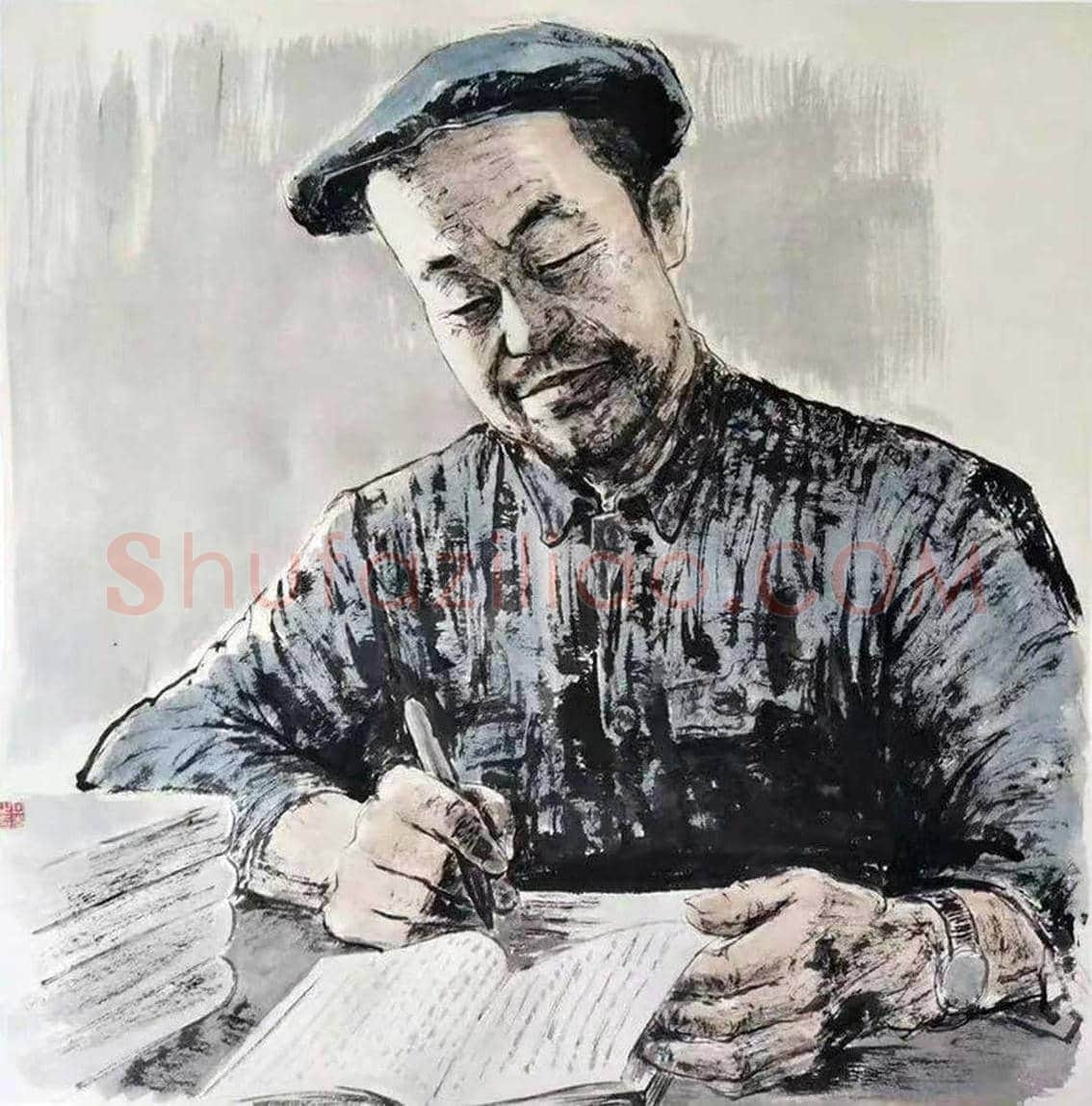 肖像漫画——丁月光作品欣赏 | 书画讲解