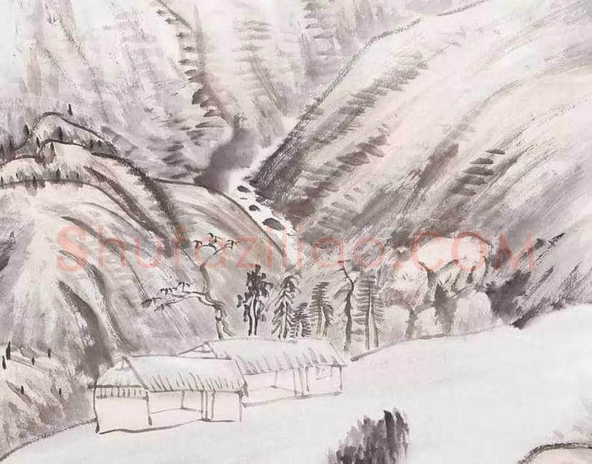 黄胄 《仿八大山水》赏析 | 书画科普