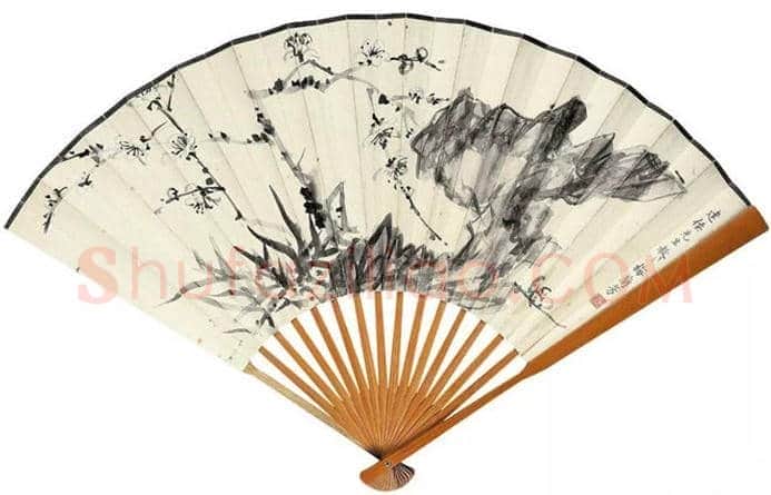 梅兰芳花鸟扇面欣赏,清丽秀雅! | 书画百科