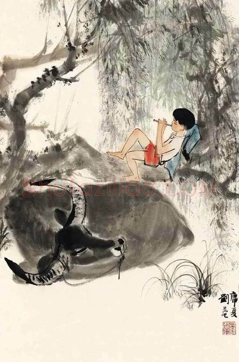 刘旦宅画牛，满满的田园气息！ | 书画科普