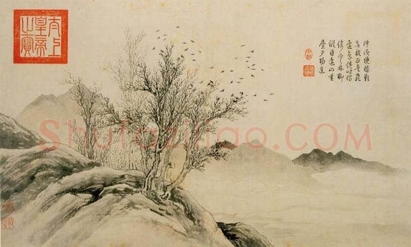唐寅山水人物画（高清大图） | 传世国画作品