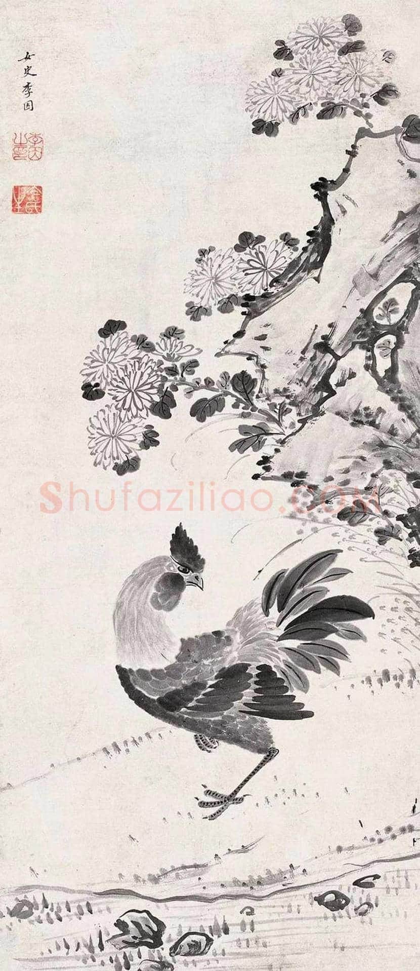 李因作品欣赏 | 书画资料