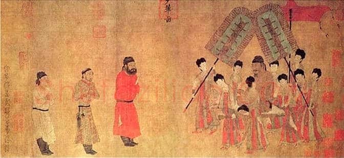 中国十大传世名画之一 阎立本步辇图赏析 | 书画文摘