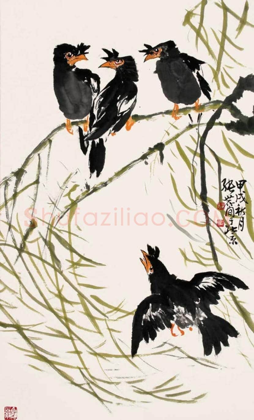 张世简花鸟画作品欣赏 | 书画学堂