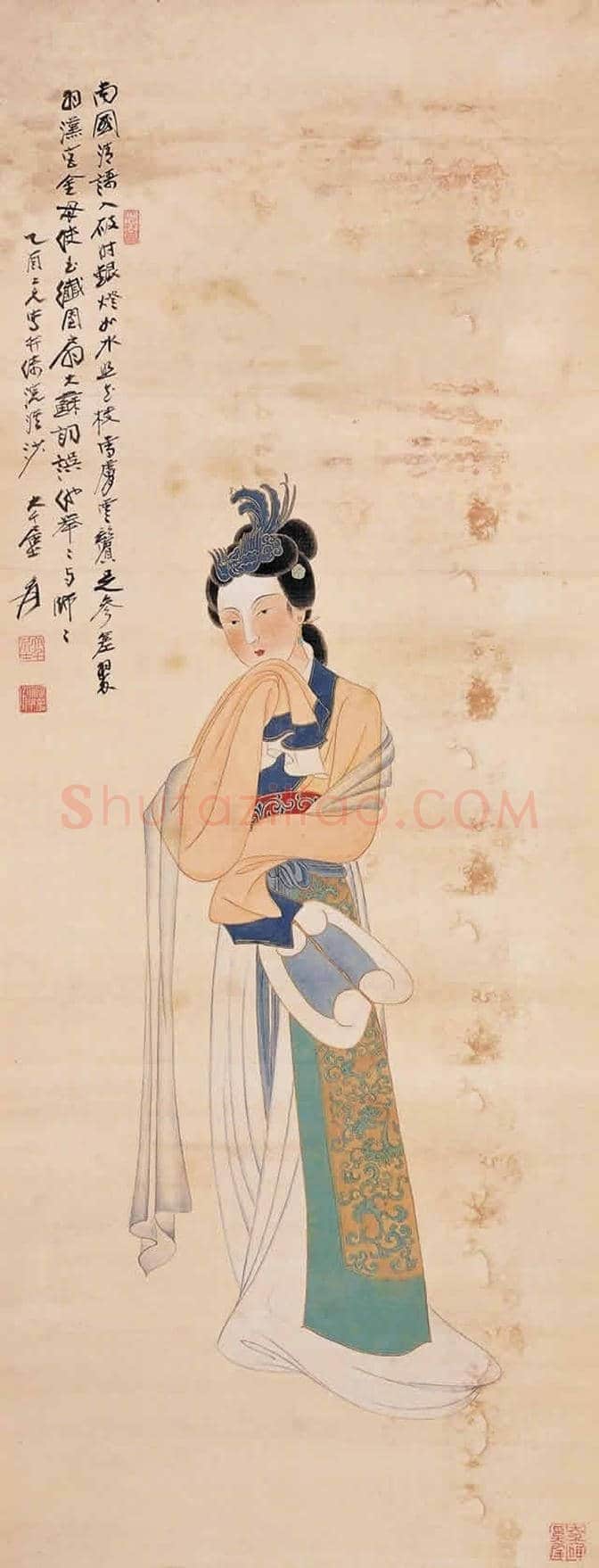 画坛巨匠张大千:创作数百幅《仕女图》 | 书画常识