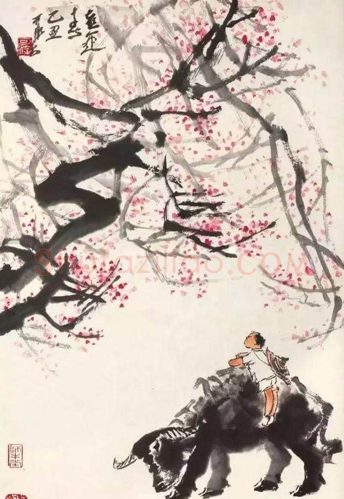 李可染笔下的春色图 | 书画资料